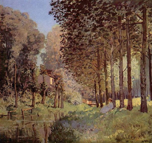 Alfred Sisley Rast am Flubufer France oil painting art